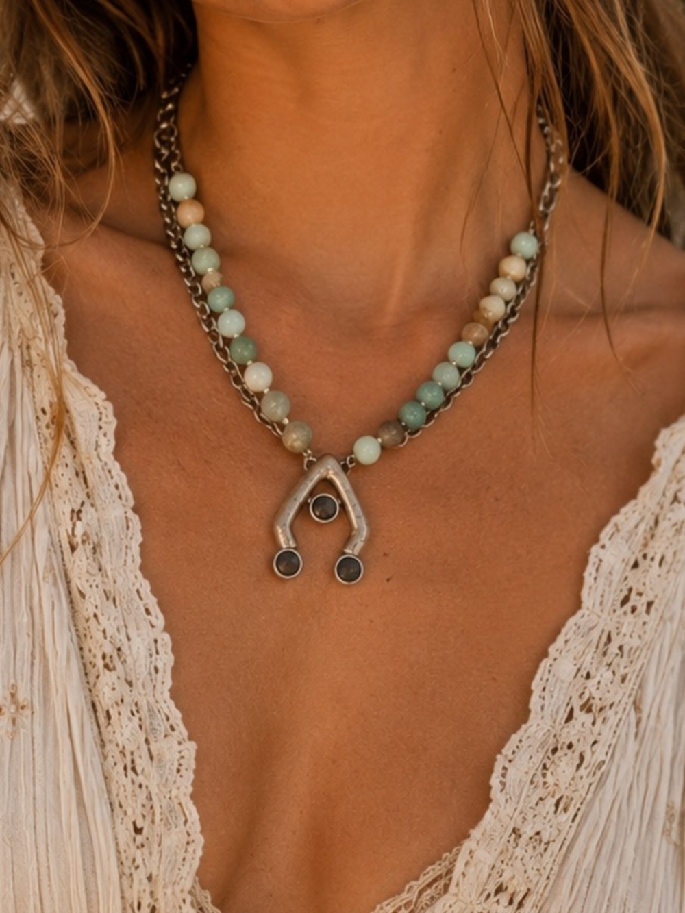 Nwt Free People x Ariana ost think im dreaming boho necklace - Picture 3 of 5